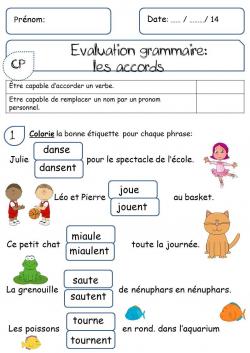 CP - EVALUATION SUR LES ACCORDS