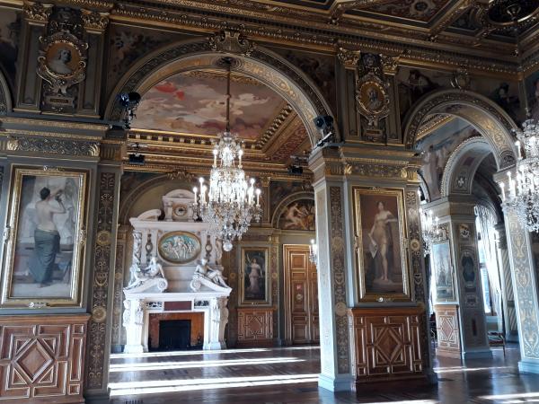 Visite des salons de l'Hôtel de Ville de Paris