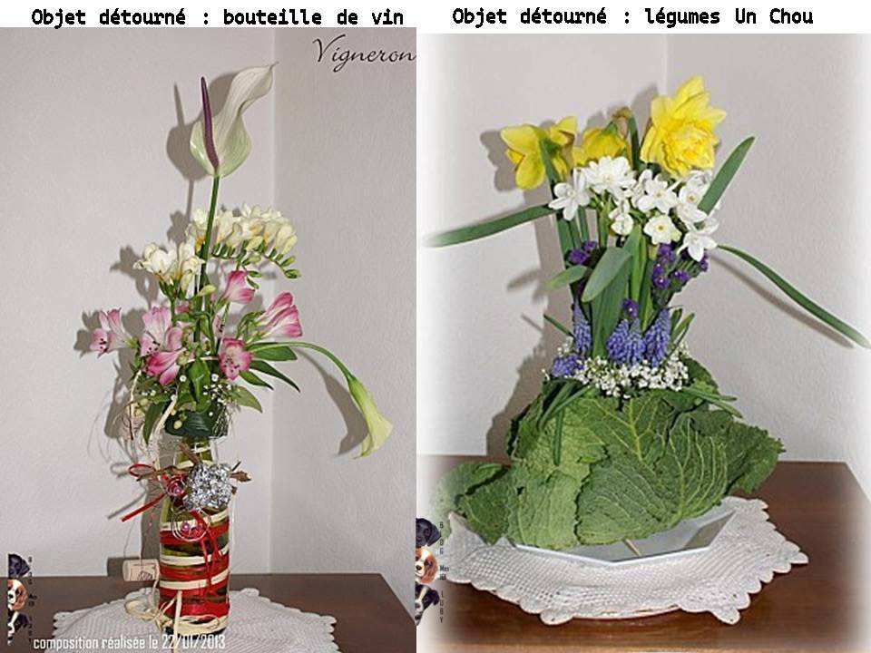 Objets détournés dans mes compositions florales (3/3)