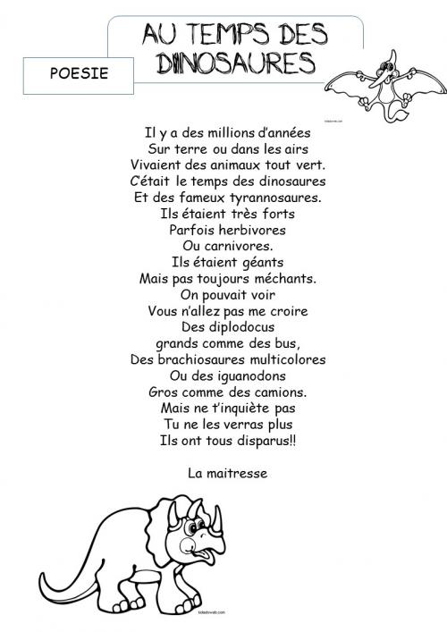 AU TEMPS DES DINOSAURES