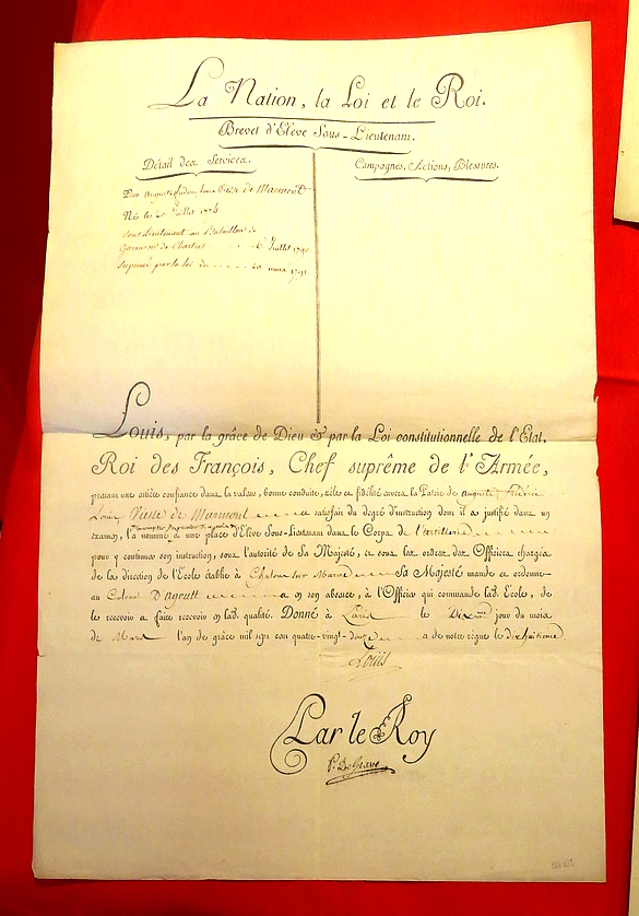 La médiathèque Victorine de Chastenay a présenté une belle exposition sur des documents appartenant au Maréchal Marmont