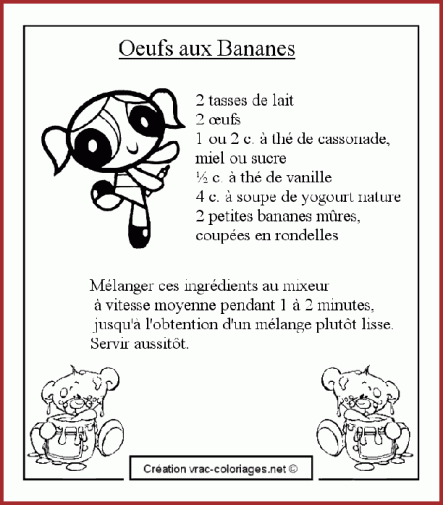 Recettes Pour Enfants.