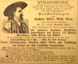 La lorraine aux parfum de l'Amérique avec Buffalo Bill