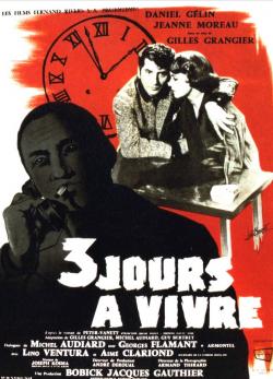 3 JOURS A VIVRE BOX OFFICE FRANCE 1957 AFFICHE DE JOELLE MARQUET