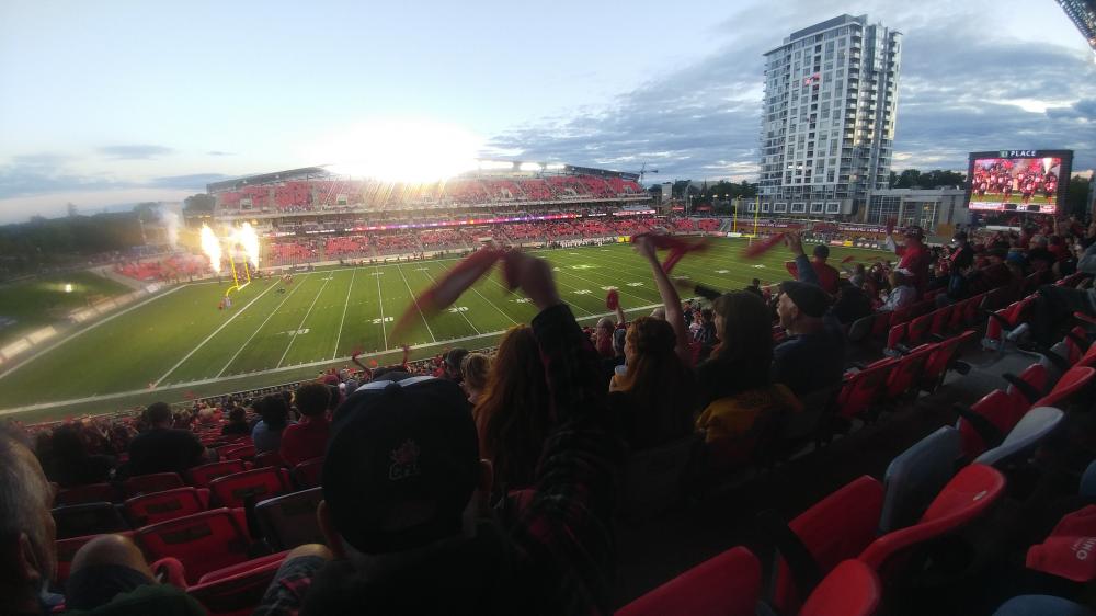 Montreal Alouettes versus Ottawa Redblacks on September 3rd 2021