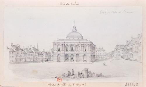 Non identifié. Hotel de ville de St Omer. [19e s](Bibl. Gallica)
