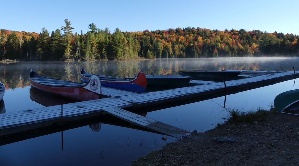 Rabaska à la pourvoirie du Lac Blanc au Canada...