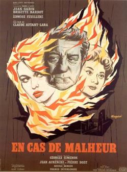 EN CAS DE MALHEUR BOX OFFICE FRANCE 1958 AFFICHE DE RENE FERRACCI