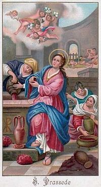 Sainte Praxède. Vierge martyre à Rome († 164)