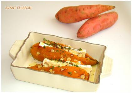 PATATES DOUCES AU CAMEMBERT
