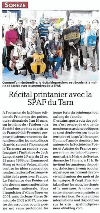 RIMES DE PRINTEMPS