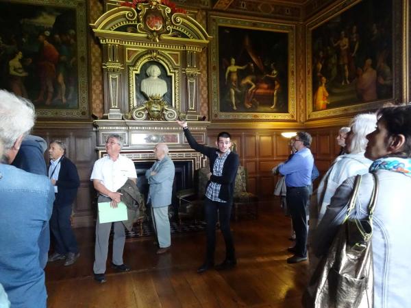 Visite du château d'Ancy le Franc, avec la Société Archéologique et Historique du Châtillonnais