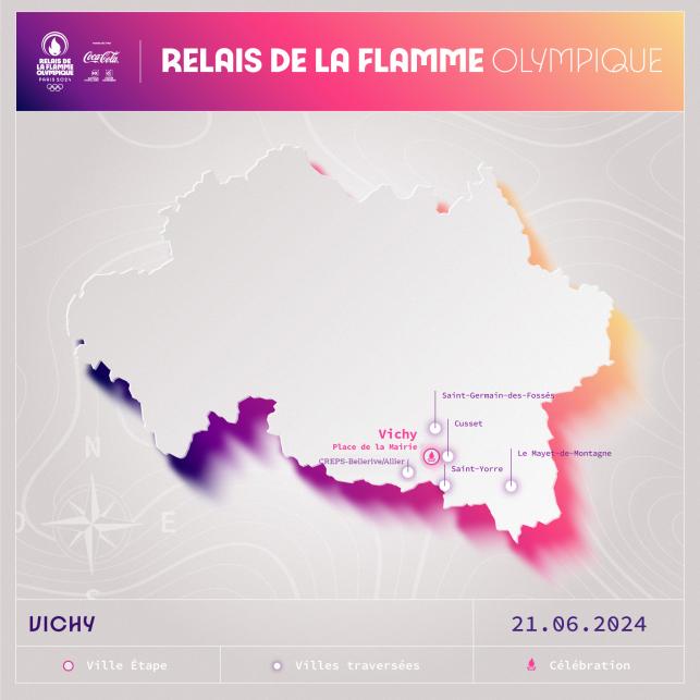 Relais de la Flamme Olympique - 21 juin 2024 à Vichy