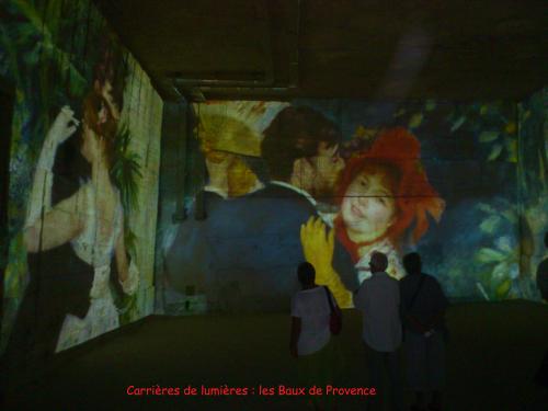 Les Carrières de lumières dans les Baux de Provence.