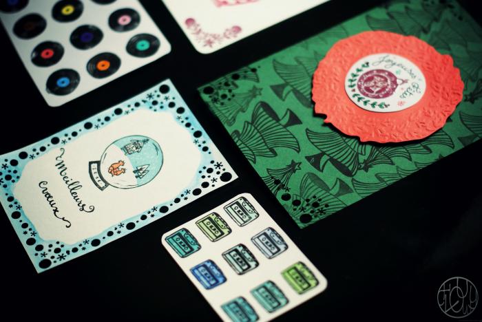Quelques cartes tamponnées...
