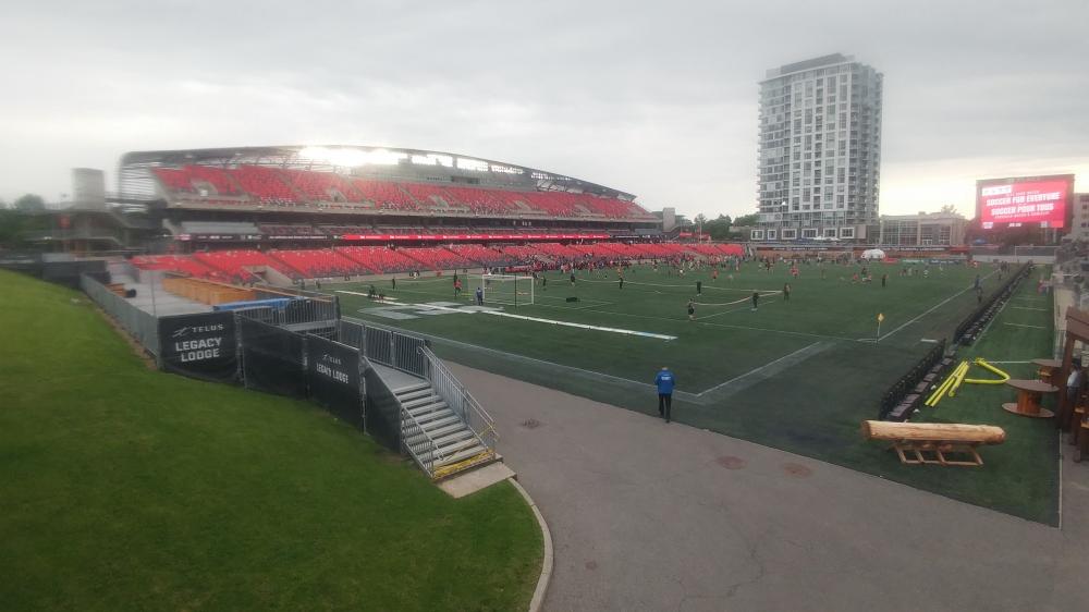 Atlético Ottawa versus Forge FC at TD Place on May 25th 2024