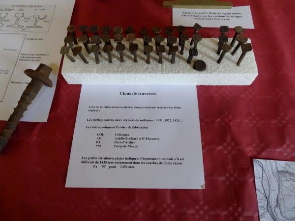 Une très belle exposition sur les 150 ans de la voie ferrée de Ravières à Châtillon sur Seine, à eu lieu Jully, dans l'Yonne