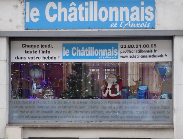 Les commerçants châtillonnais ont réalisé de belles vitrines pour les fêtes de fin d'année 2015