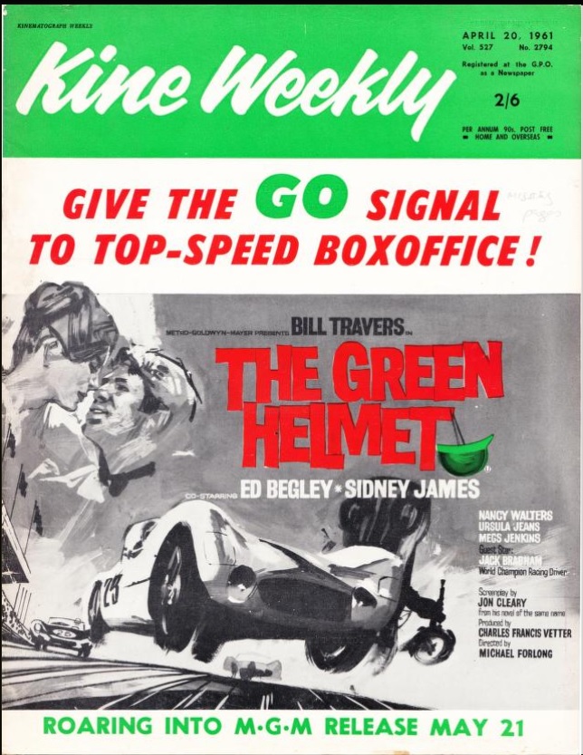 THE GREEN HELMET BOX OFFICE USA 1961