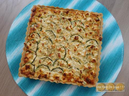 Tarte aux courgettes & feta 