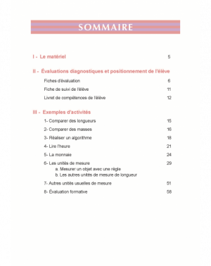 Livrets de mathématiques