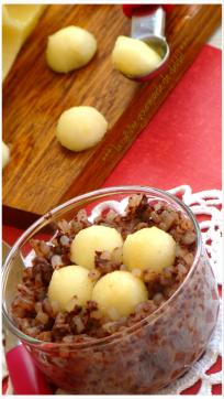PERLES DE KONJAC AU CHOCOLAT ET BILLES DE POIRES