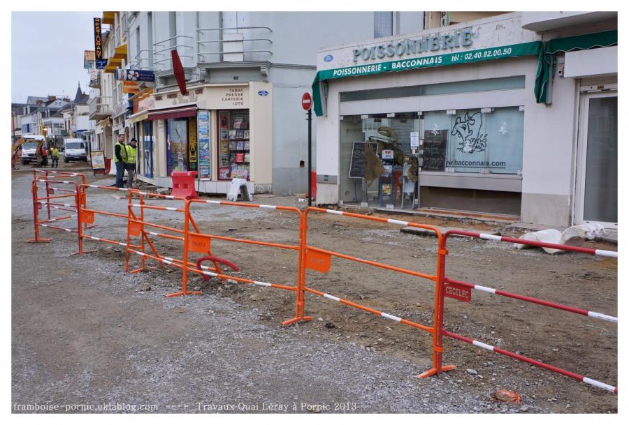 Travaux sur le Quai Leray à Pornic suite 1