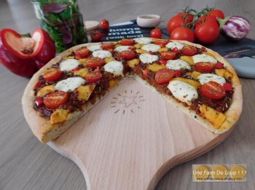 Pizza bolognaise végétale