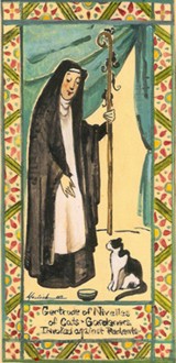Sainte Gertrude de Nivelles († 659)