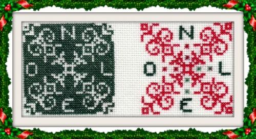 Biscornu de Noël 2017