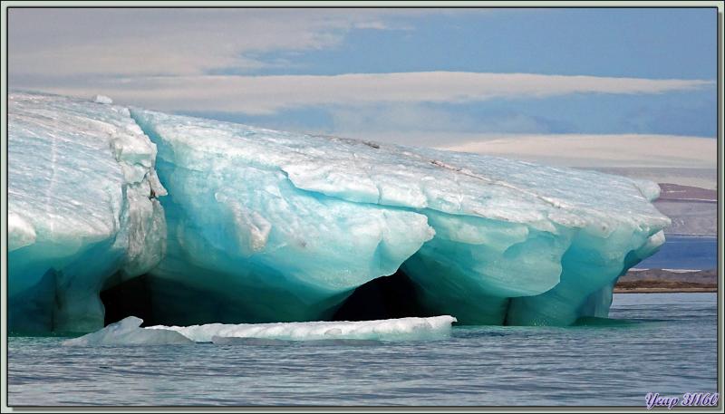 Iceberg et front du glacier - Bethune Inlet - Devon Island - Nunavut - Canada