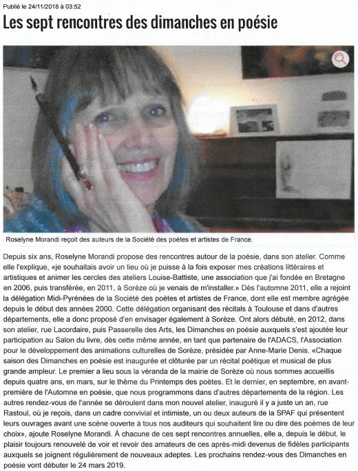 DIMANCHES EN POESIE