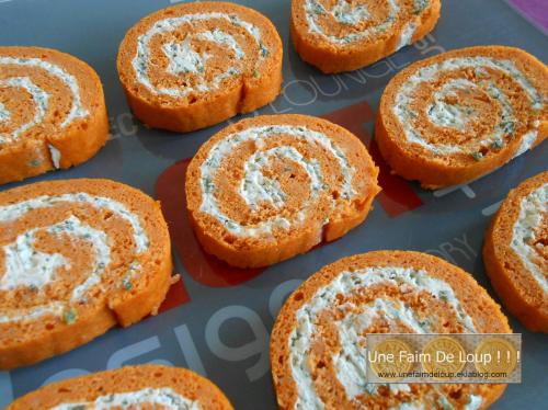 Roulé fraîcheur à la tomate et aux herbes