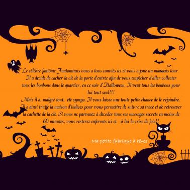 Escape Game d'Halloween maison: scénario escape Halloween