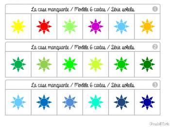 Discrimination visuelle : la case manquante