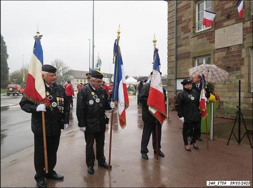 *  Commémoration "79ème anniversaire de la Libération" ce 19 novembre 2023 à Champagney devant la plaque "Rhin et Danube