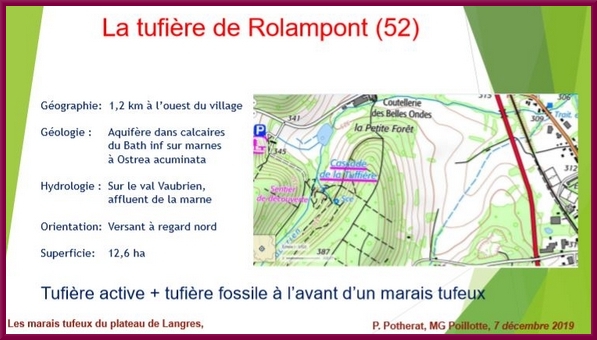 "Les marais tufeux du Plateau de Langres", une conférence proposée par la Société Mycologique du Châtillonnais