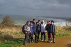 La randonnée du 27 janvier à Arromanches
