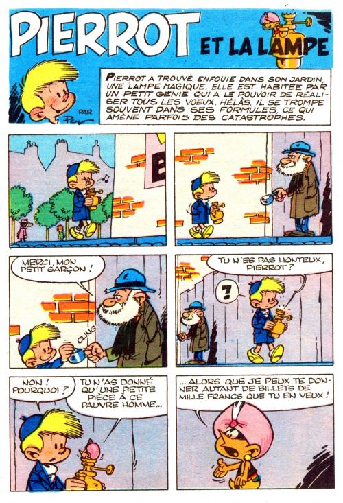 Peyo : Pierrot et la lampe