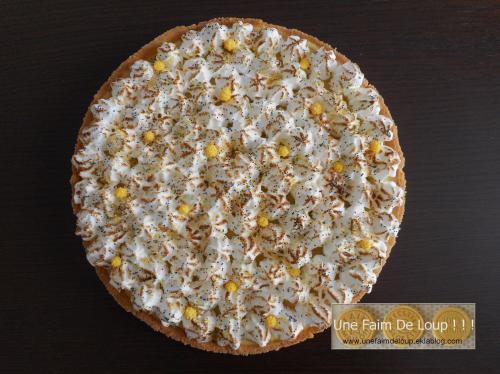 Tarte meringuée aux citrons jaune et vert