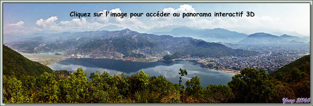 Blog de images-du-pays-des-ours : Images du Pays des Ours (et d'ailleurs ...), Panorama 3D sur Pokhara, le Lac Phewa, Sarangkot et l'Himalaya dans les nuages - Népal