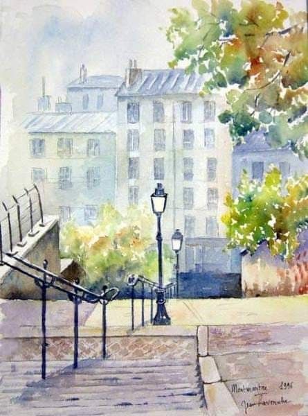 Aquarelles de : Jean Lavernhe