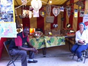 STAND ARTISANAT AU FESTIVAL NOMADES A BRUXELLES