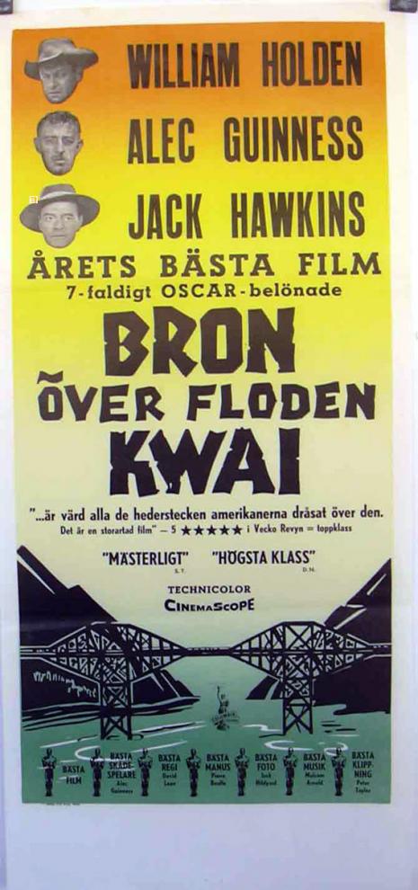 LE PONT DE LA RIVIERE KWAI - ALEC GUINNESS BOX OFFICE 1957 