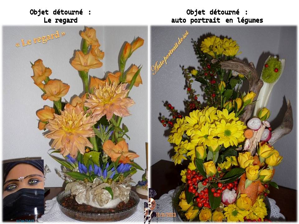 Objets détournés dans mes compositions florales (3/3)