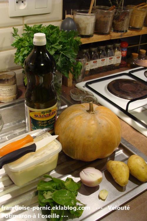 Velouté  Potimaron à l'oseille