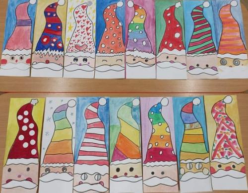 Idée arts Pinterest : portraits de lutins de noël 