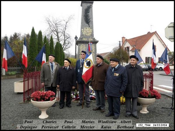 *  Commémoration "79ème anniversaire de la Libération" ce 19 novembre 2023 à Champagney.