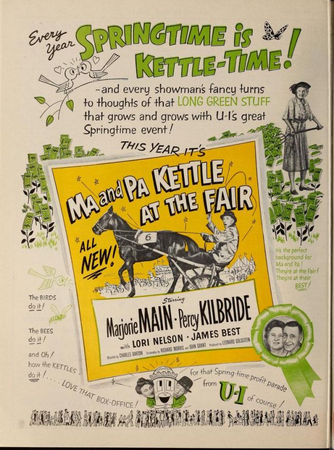 MA AND PA KETTLE AT THE FAIR BOX OFFICE USA 1952