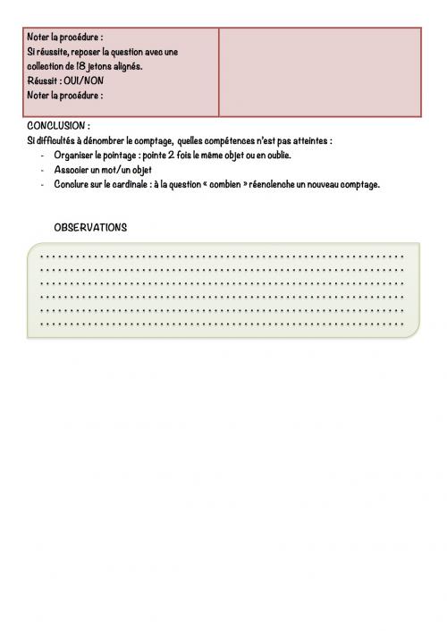 Evaluation Diagnostique GS